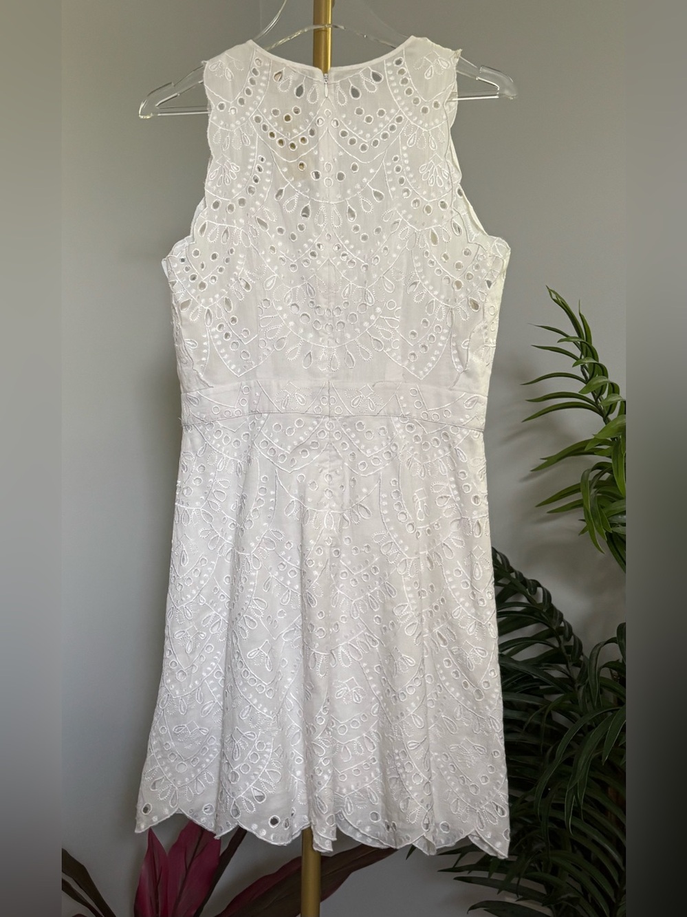 Michael Kors White Eyelet Cotton Dress NWT - Picture 8 of 16